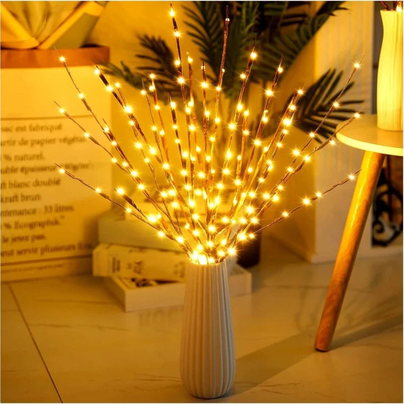 RUNTOIN Tree Branch Fairy String Lights – Battery LED Decor