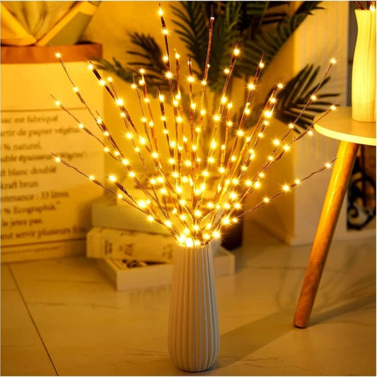 RUNTOIN Tree Branch Fairy String Lights – Battery LED Decor Fairy String Lights Peaceful Pleasures Health and Wellness