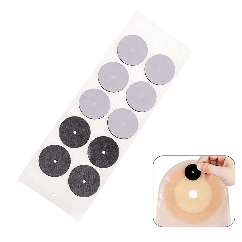 Activated Carbon Ostomy Bag Filter Sheets – 10 Pack Deodorizer