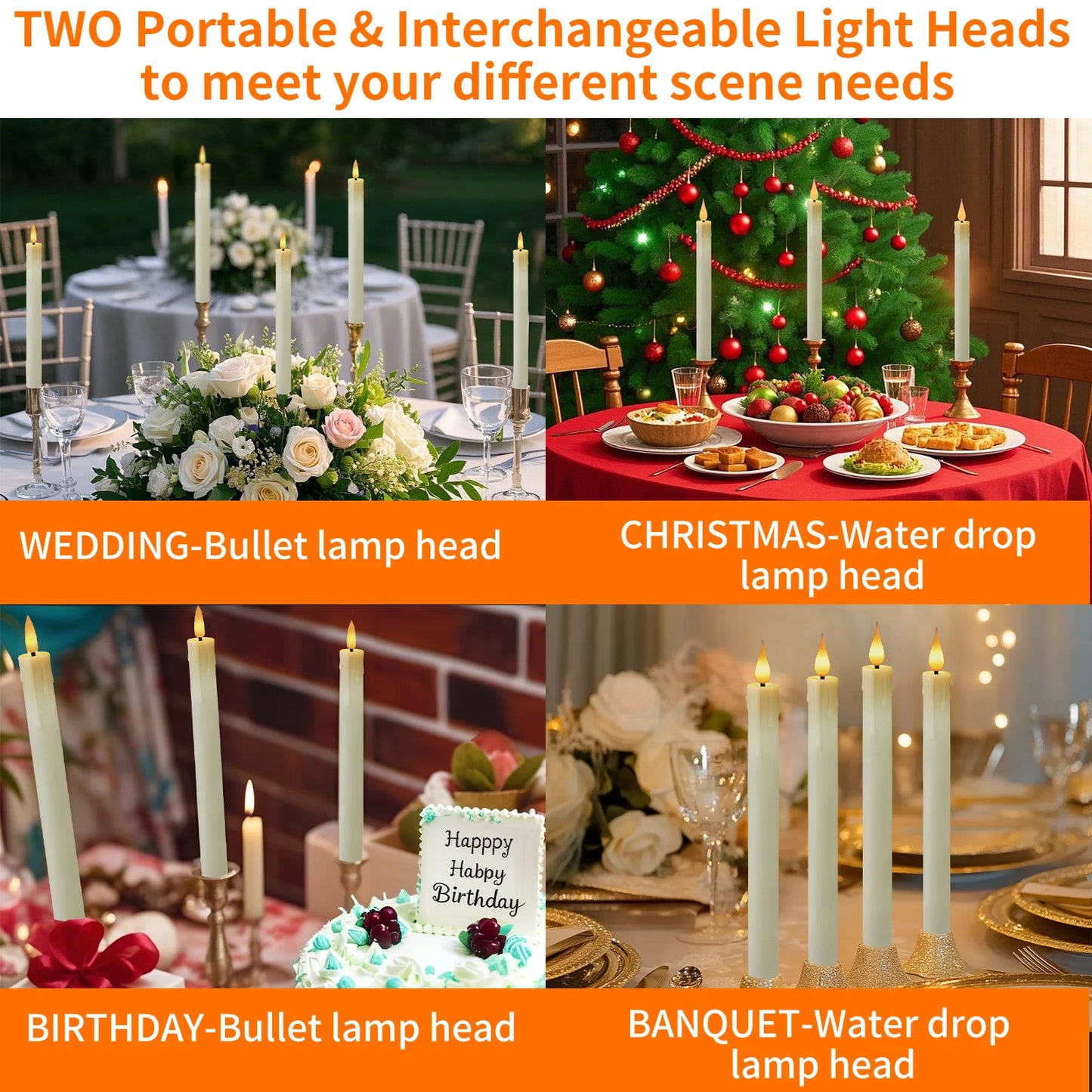 Flameless Candles with Remote Timer Battery Operated LED Flickering Taper Candle for Christmas Decor with 6 Pack Gold Holder Peaceful Pleasures Health and Wellness