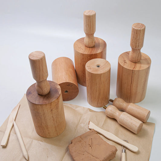 1X Cup Pottery Molds, Create Pottery Mug Vases Cup Molds, Pottery Shaping Tool, W/ 5X Wooden Clay Sculpting Tools Peaceful Pleasures Health and Wellness