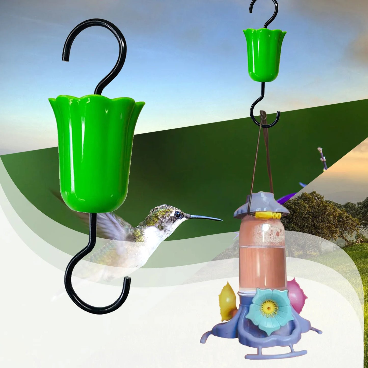 Hummingbird Feeder Ant Moat Guard Hook – Insect Barrier Bird Feeder Ant Moat Peaceful Pleasures Health and Wellness