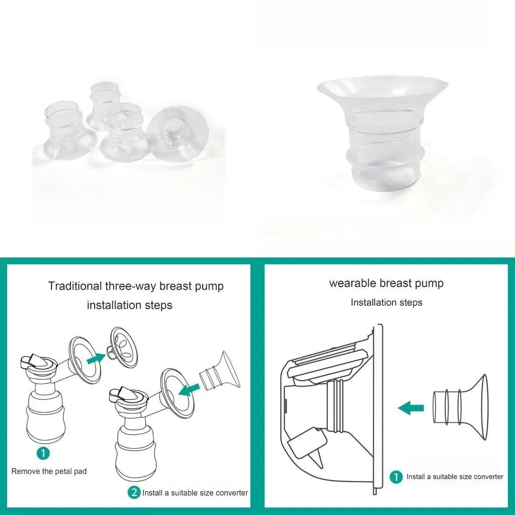Silicone Breast Pump Flange Inserts 17 19 21 24mm – BPA Free