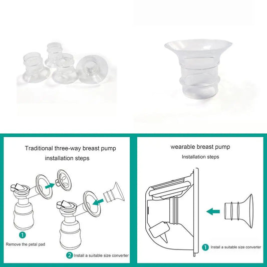 Silicone Breast Pump Flange Inserts 17 19 21 24mm – BPA Free