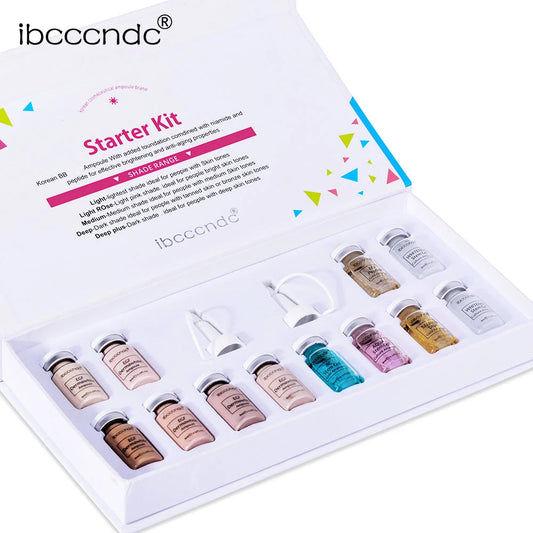 Korea BB Cream Glow Beginner Starter Kit Niacinamide/Peptide Face Skin Care Serum Essence Peaceful Pleasures Health and Wellness