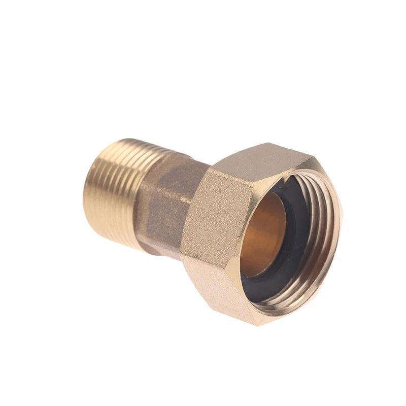 New 1/2 Inch 3/4 Inch Tap Water Meter Pump Adapter Male To Female Threaded Fitting Coupler Connector For Water Meter Peaceful Pleasures Health and Wellness 3-4