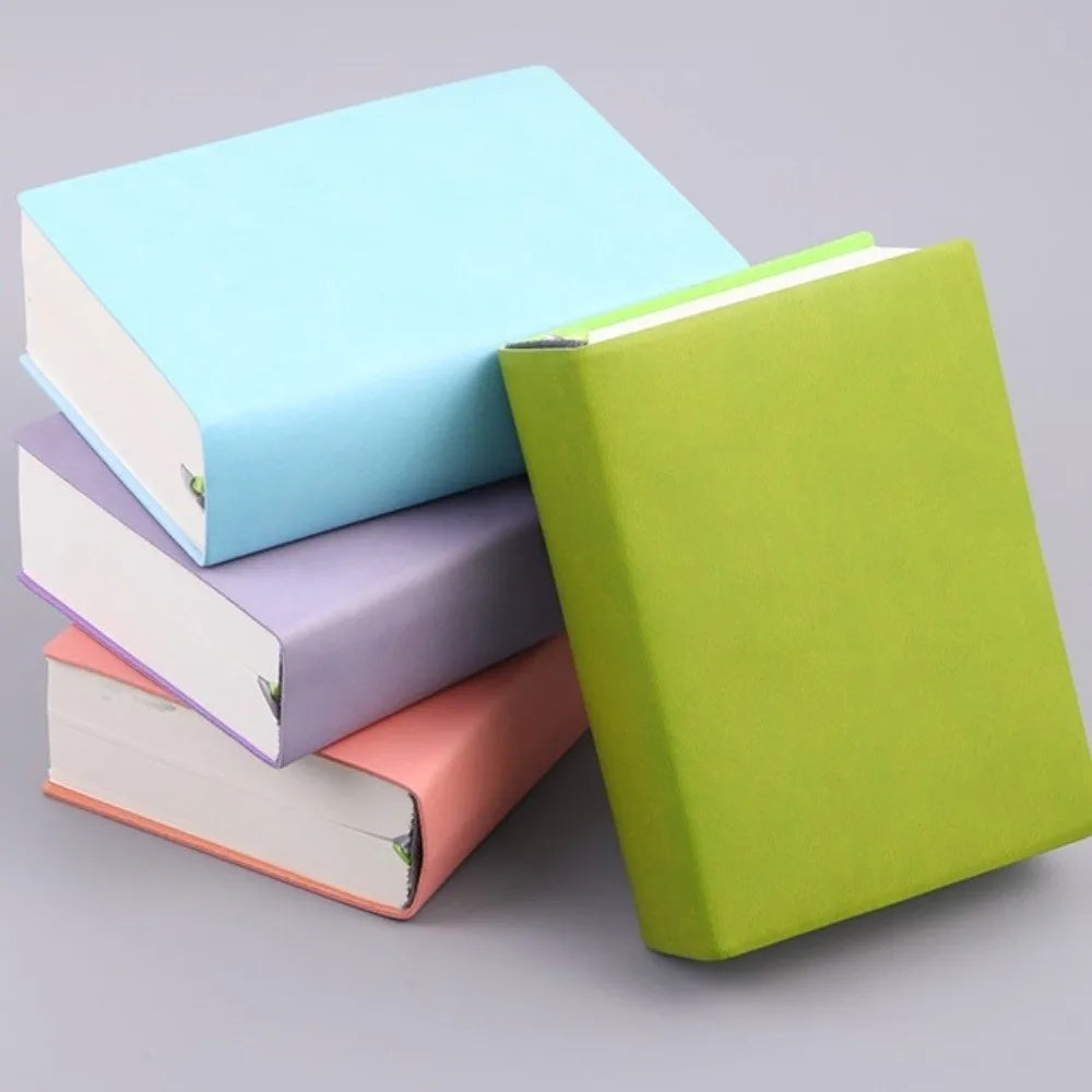 Vintage 720 Page Blank Inner Notebook Soft Synthetic Minimalist Drawing Book Small Fresh Ultra Thick Notebook School Supplies Peaceful Pleasures Health and Wellness