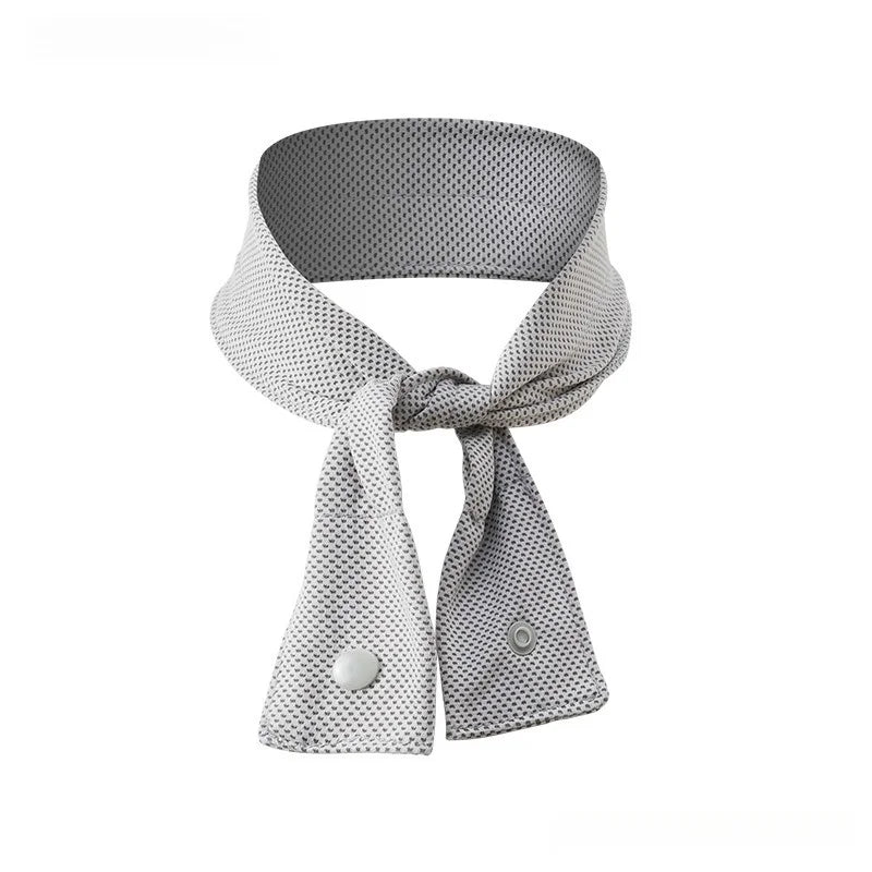 Cooling Ice Scarf Ice Scarf with A Natural Cool Feeling Sweat-wiping Towel Outdoor Ice Belt Sports Headscarf Cooling Cold Towel Peaceful Pleasures Health and Wellness gray