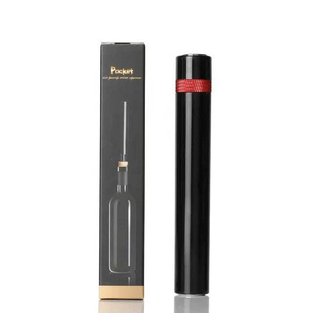 Portable Wine Opener Wine Air Pressure Pump Bottle Corkscrew Opener Tools Bar Accessories for Home Restaurant Party Wine Lovers Peaceful Pleasures Health and Wellness Red