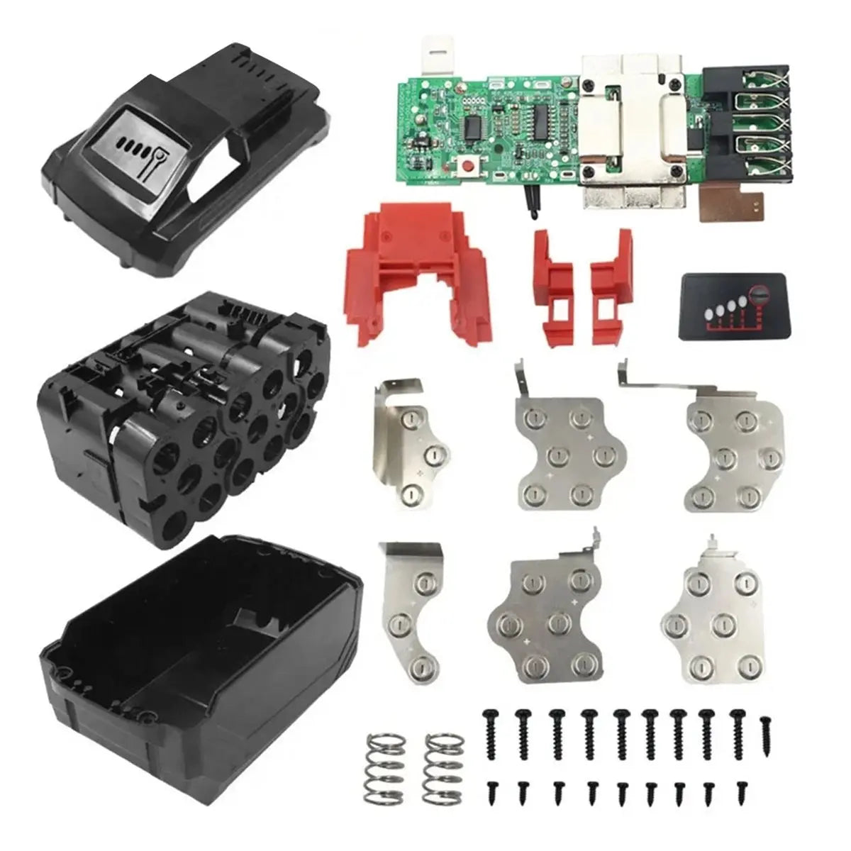 (ABDH) 15x21700 Li-Ion Battery Plastic Case PCB Charging Protection Circu Board Housing for Milwaukee 18V 12Ah Li-Ion Battery Peaceful Pleasures Health and Wellness
