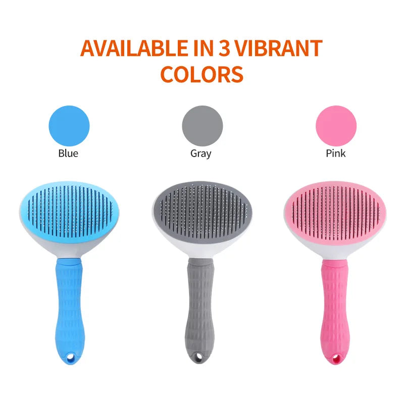Pet Cleaning Tool Adjustable Needle Comb for Cats Dogs Universal Hair Removal and Anti Slip Handle Cat and Dog Specific Product Peaceful Pleasures Health and Wellness