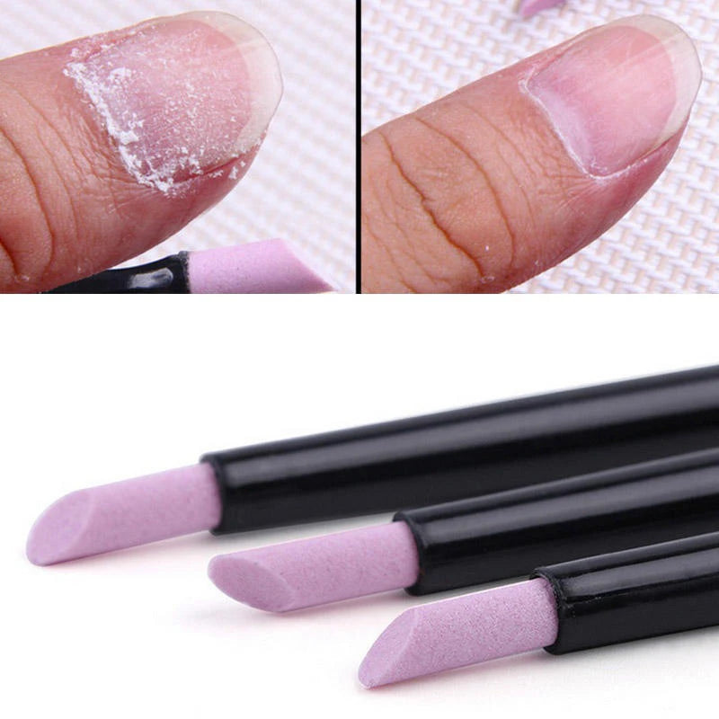 Professional Nail Polishers Short Files Exfoliating Tools Quartz
