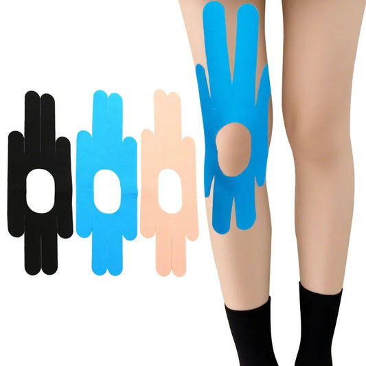 3PCS Knee Muscle Patches, Pre-Cut Sports Knee Tape, Comfortable Material for Marathon, Outdoor Activities, Running, Men & Women Peaceful Pleasures Health and Wellness