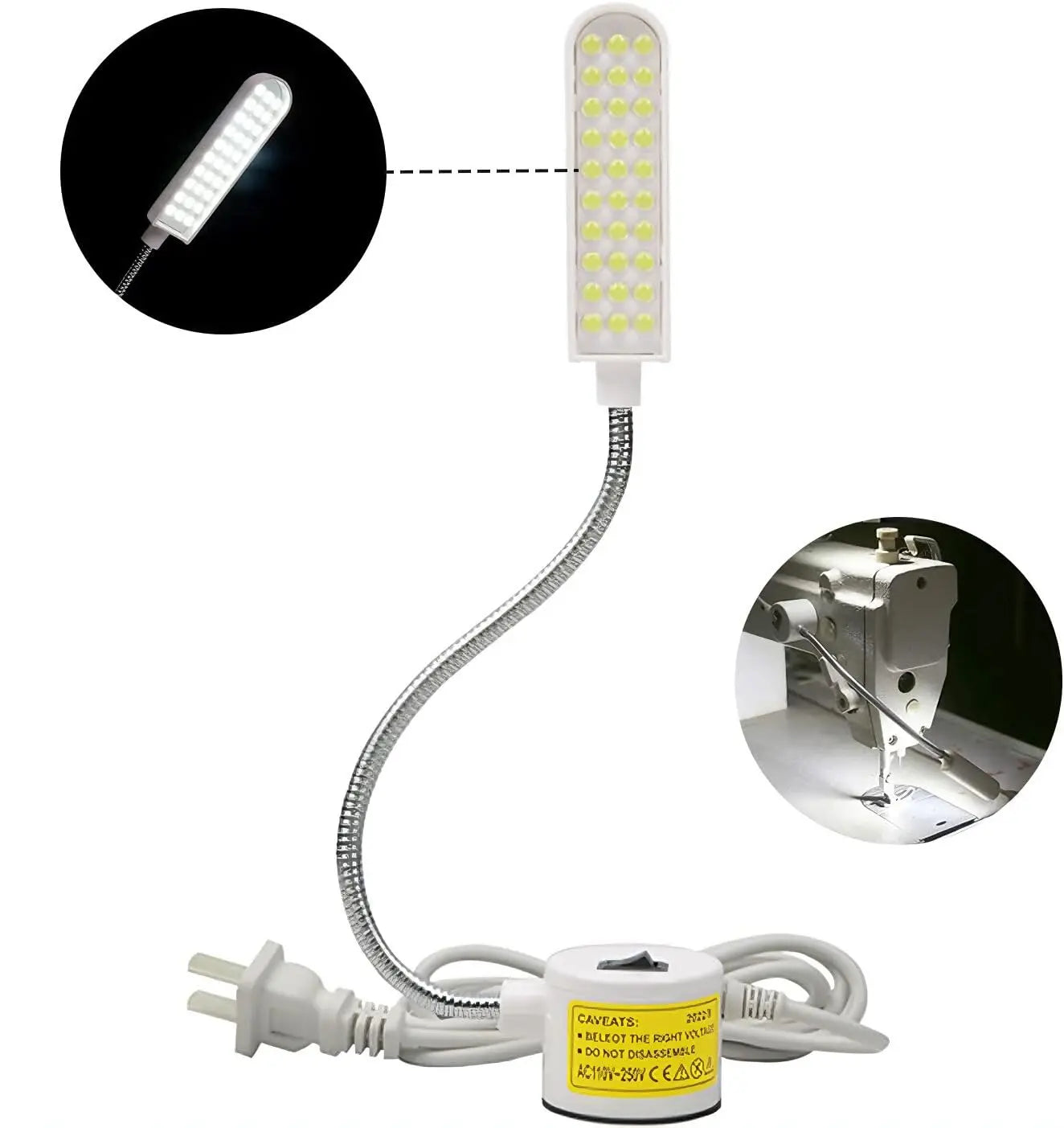 LED Flexible Gooseneck Work Light – Magnetic Base, 10/30 LEDs