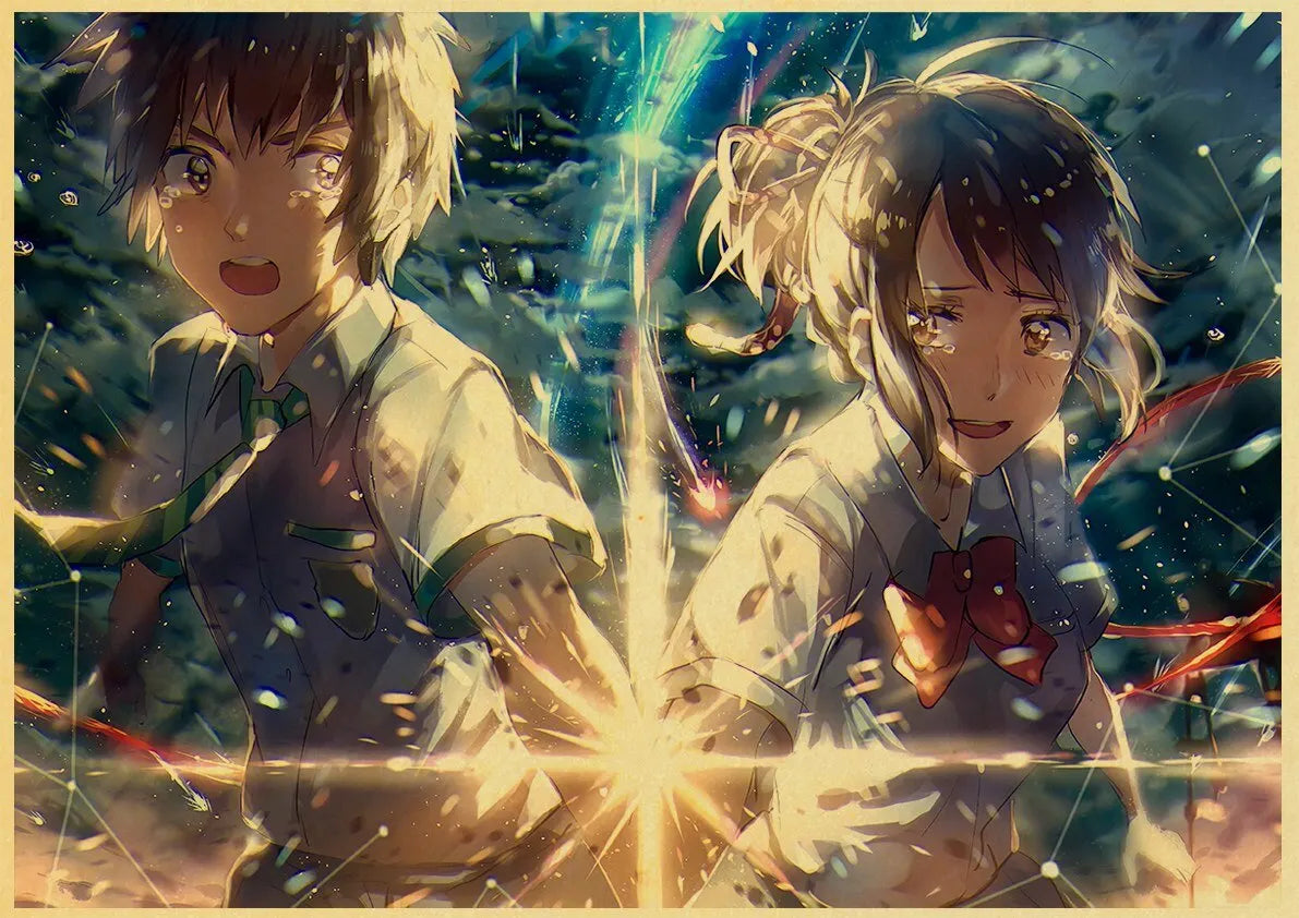 Your Name Anime Poster – Shinkai Makoto Canvas Wall Art