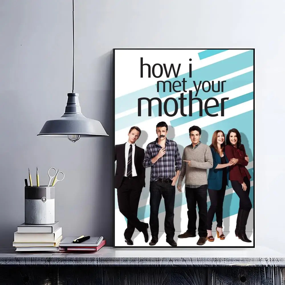 How I Met Your Mother Poster – HD Self-Adhesive Wall Art Wall Art Poster Peaceful Pleasures Health and Wellness Black12 21X30cmNoframe
