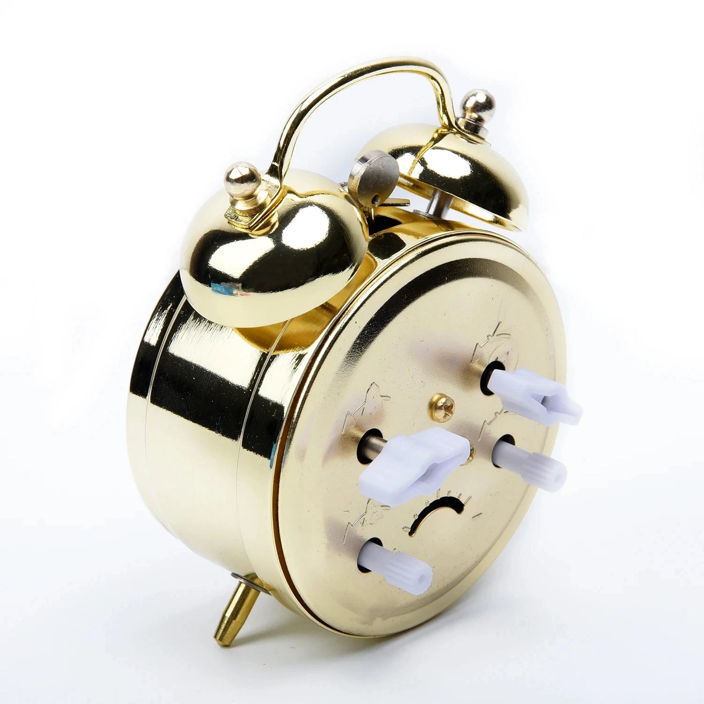 1 Pcs Metal Mechanical Alarm Clock Intelligent With Mechanical Spring 7cm Compact Design Metal Texture Peaceful Pleasures Health and Wellness