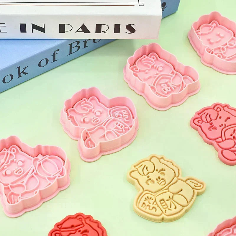 3D Horse Cookie Cutter Stamp | Chinese New Year Baking Mold Cookie Cutter Mold Peaceful Pleasures Health and Wellness