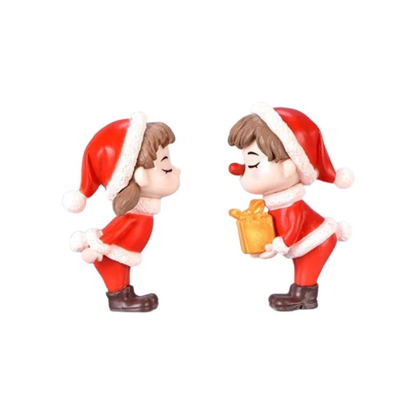 Mini Christmas Couple Dolls | Desktop Ornaments 1–20 Pairs