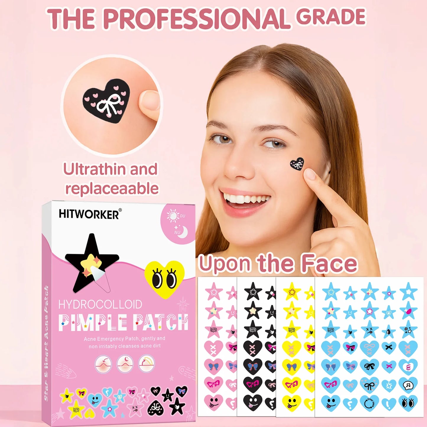 Invisible Waterproof Hydrocolloid Acne Patches – All Skin Types