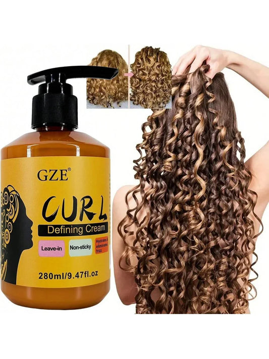 GZE 3-in-1 Curl Defining Cream | Frizz Control Leave-In Curl Defining Cream Oasis Select