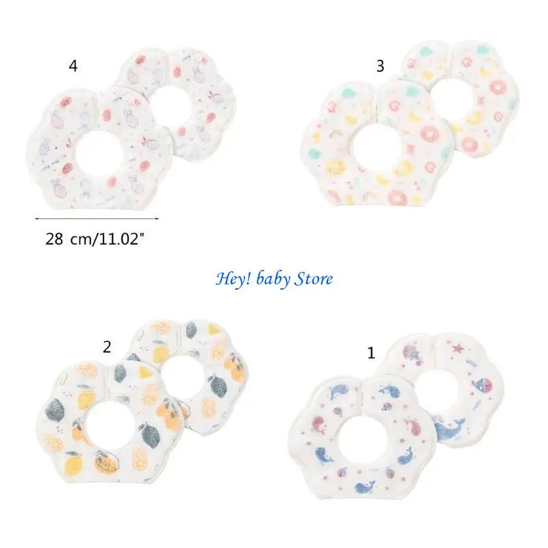 Disposable Baby Drool Bibs 20-Pack | Absorbent Cotton Saliva Towel