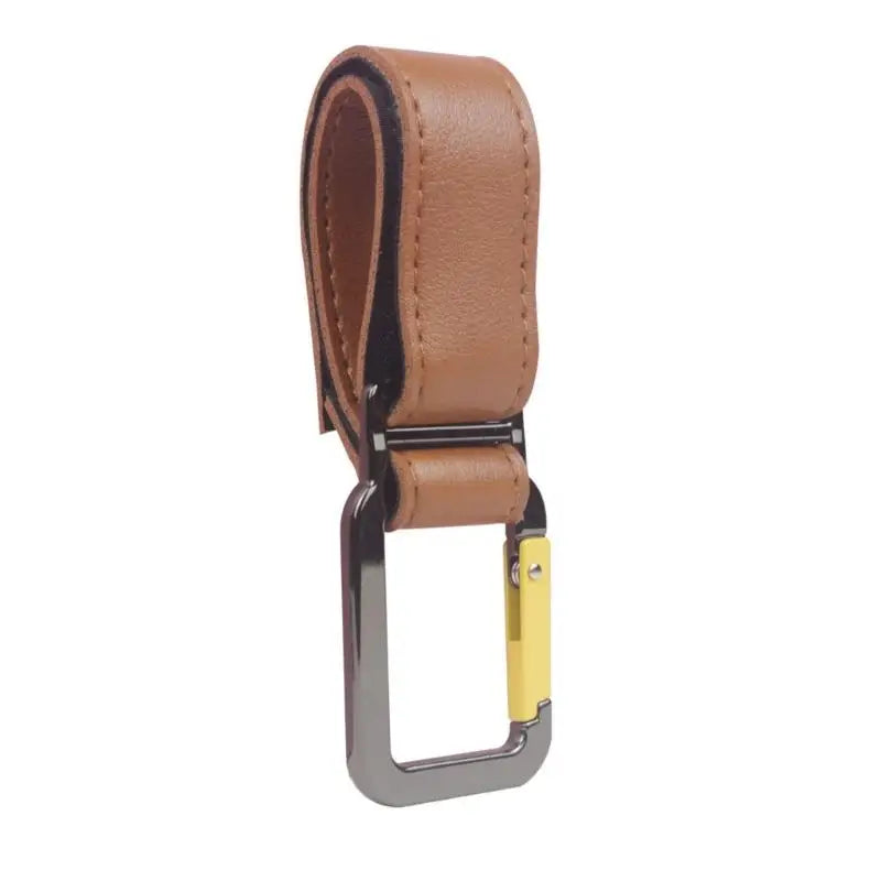 Stroller Hook Zinc Alloy Clasp & Adjustable PU Strap | Bag Hanger