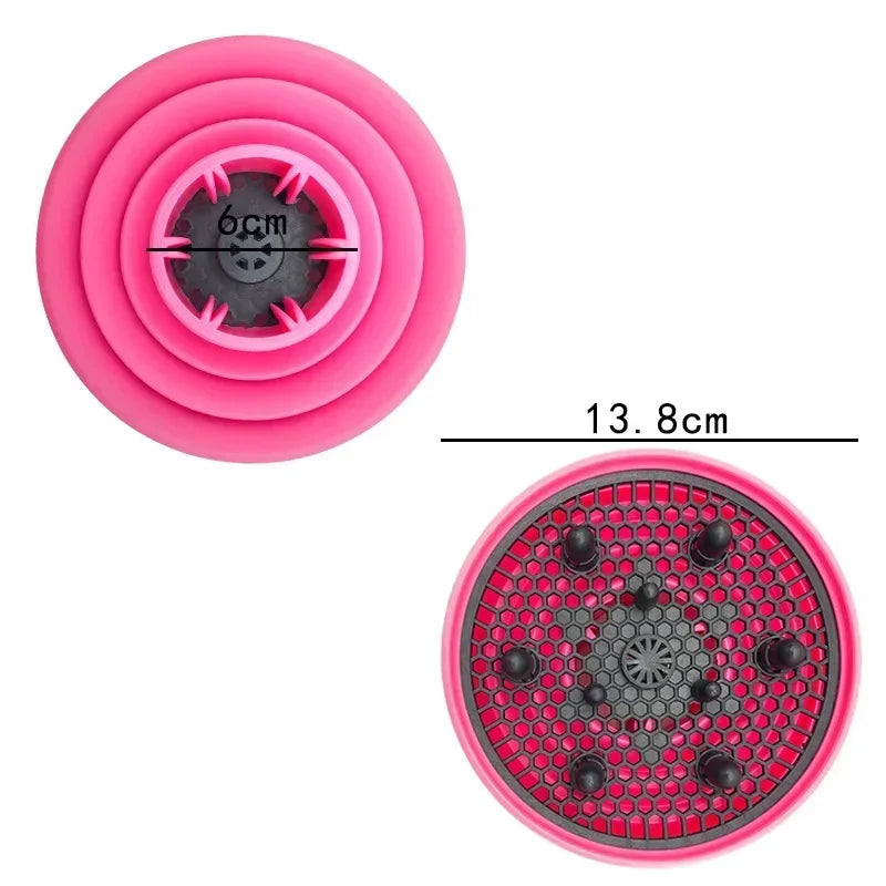 Collapsible Silicone Hair Dryer Diffuser | Heat-Resistant Cover