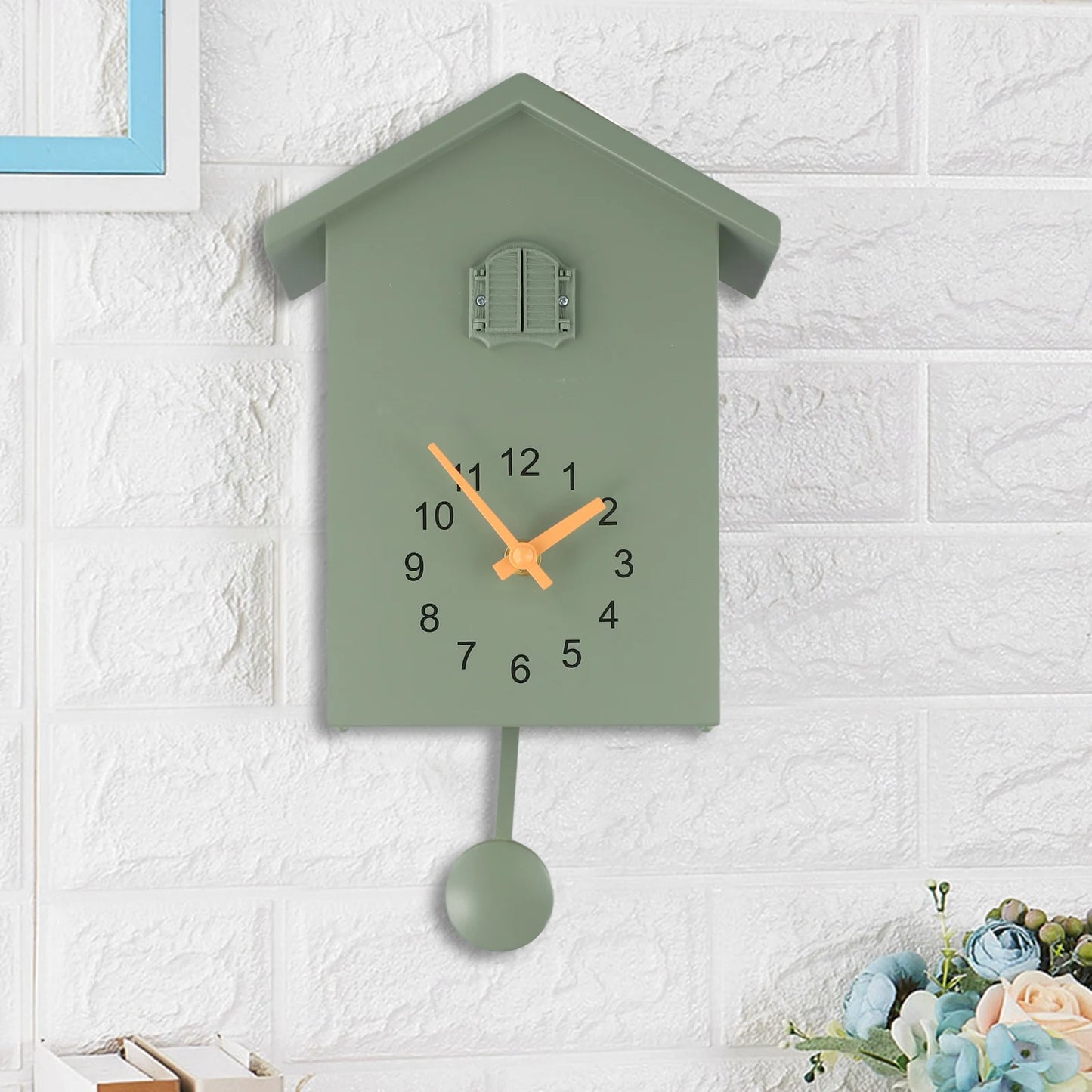 Cuckoo Clock Voices Call Bird House Wall Art Home Living Room Office