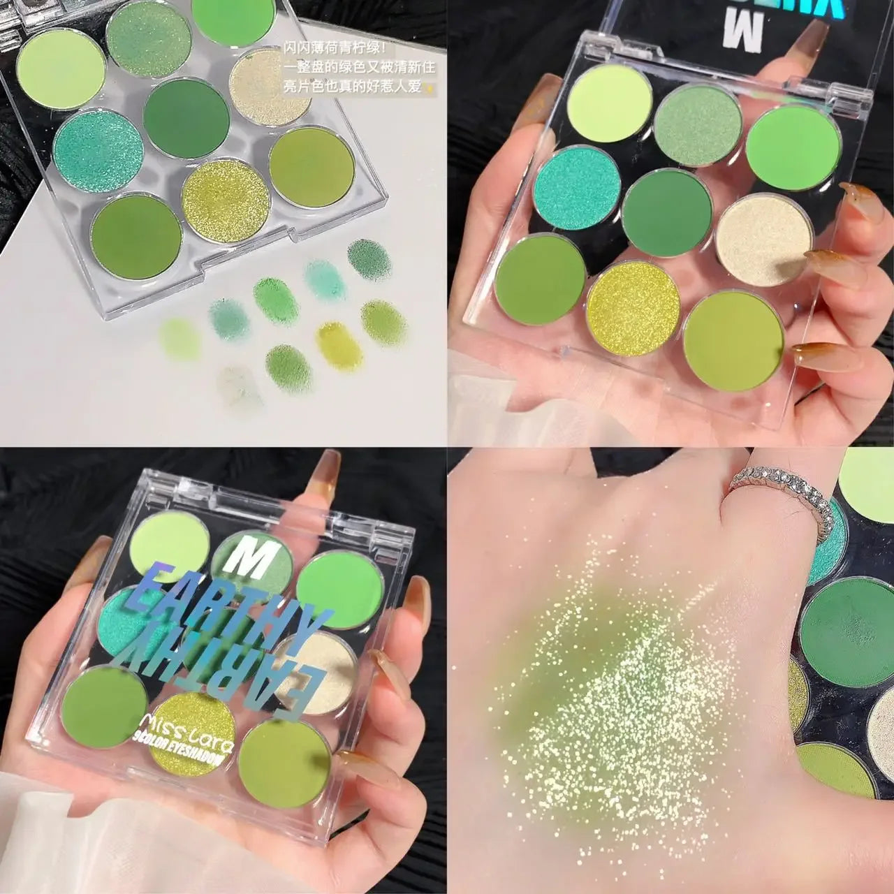 9-Color Eyeshadow Palette – Pearl, Matte & Shimmer Waterproof
