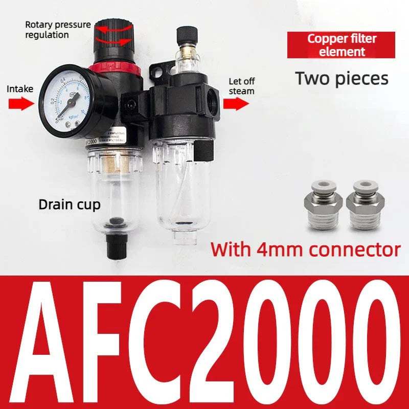 AFC2000 G1/4" Air Filter Regulator & Oil-Water Separator
