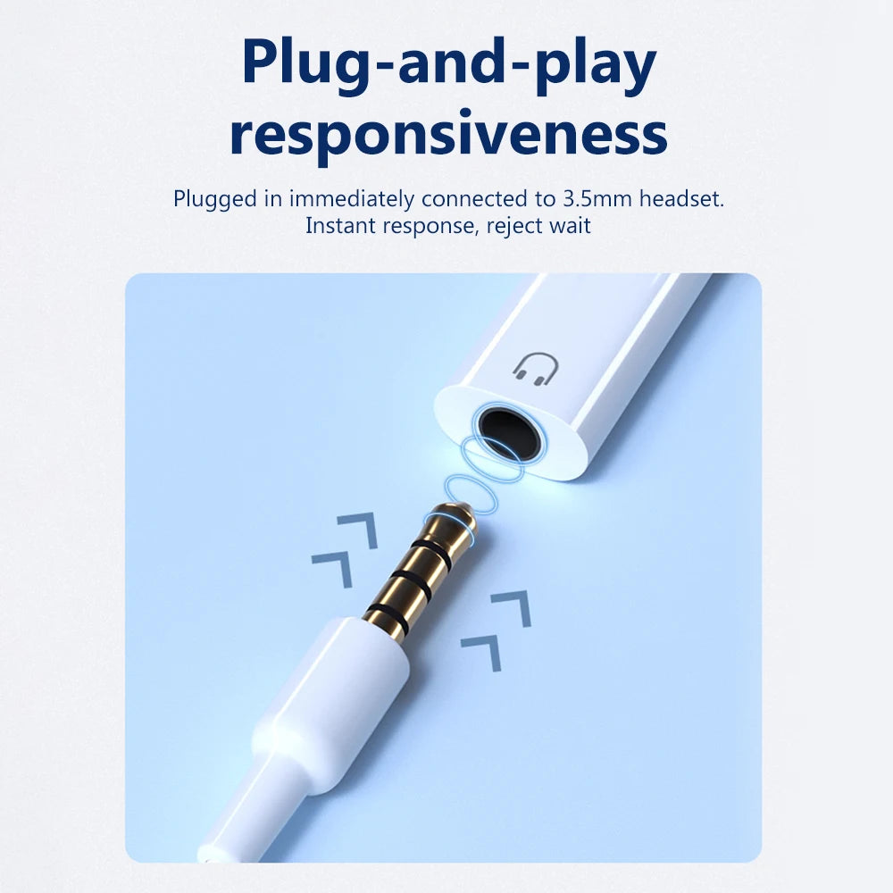 USB-C to 3.5mm Audio Adapter | AUX Headphone Converter Peaceful Pleasures Health and Wellness