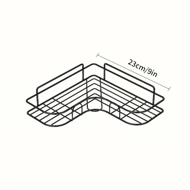 Stainless Steel Corner Shower Rack | Rustproof Wall-Mounted Shelf
