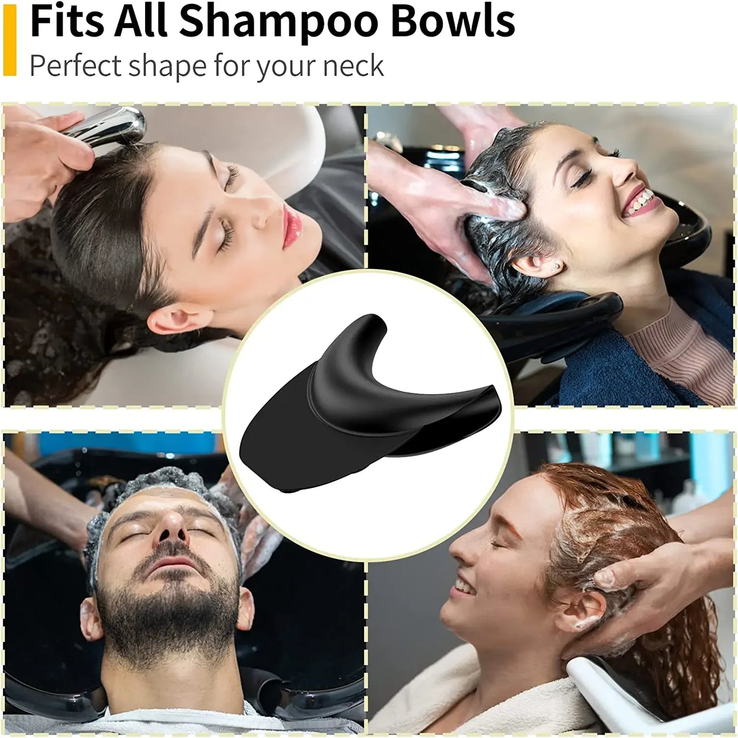 Salon Neck Rest Shampoo Gel Neck Cushion Spa Shampoo Neck Head Rest Cushion Silicone Neck Rest for Sink Hair Washing Hair Tools Peaceful Pleasures Health and Wellness