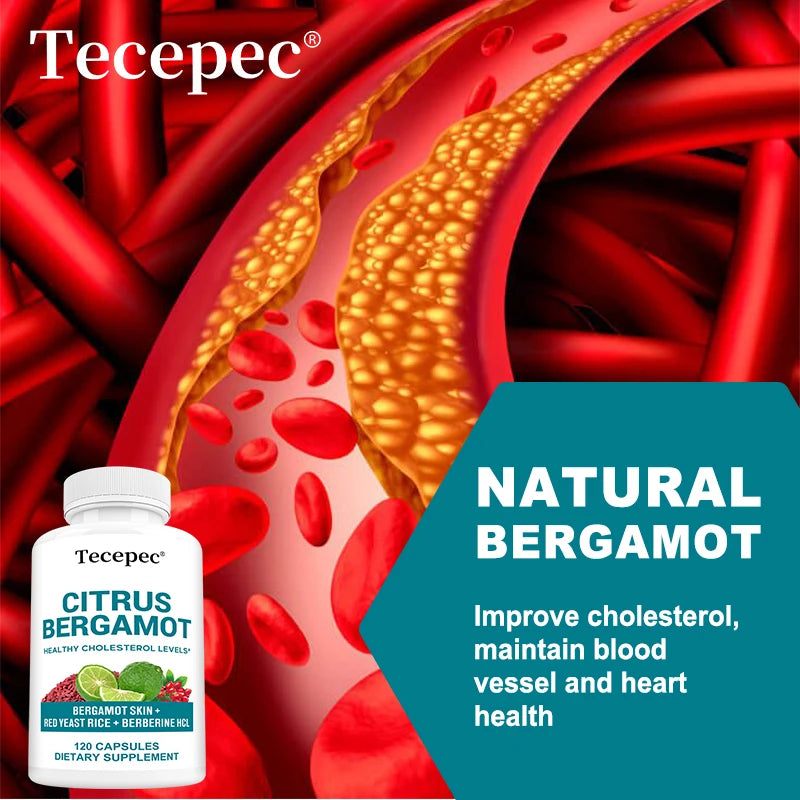 Premium Citrus Bergamot Extract Capsules - Heart & Cardiovascular Support, Immune Boost, Helps with Overall Health, Non-GMO Peaceful Pleasures Health and Wellness