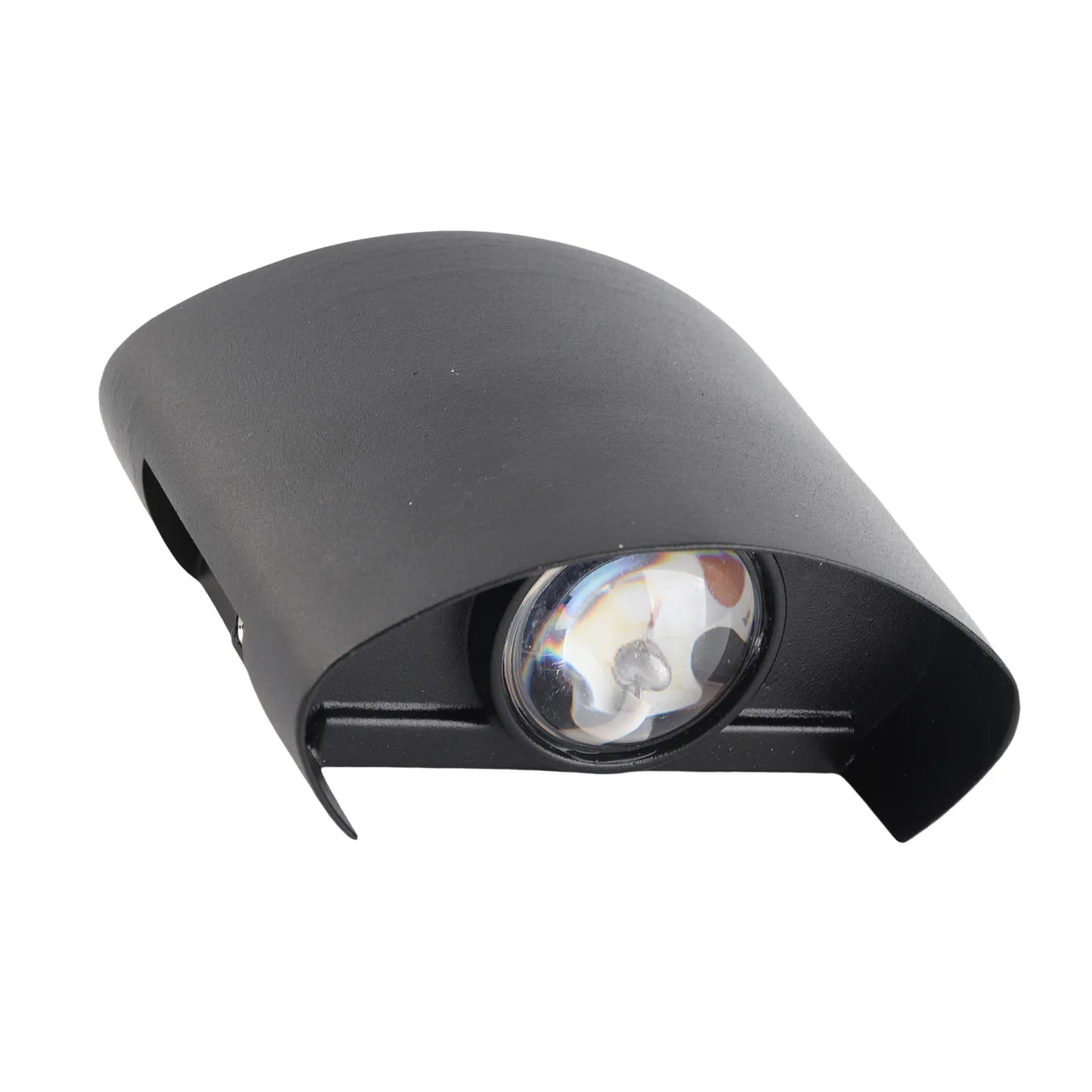 Outdoor Wall Light Rustproof Aluminum Alloy Wall Sconce Lamp Anti Oxidation Black High Brightness 110‑265V for Yard for Porch Peaceful Pleasures Health and Wellness
