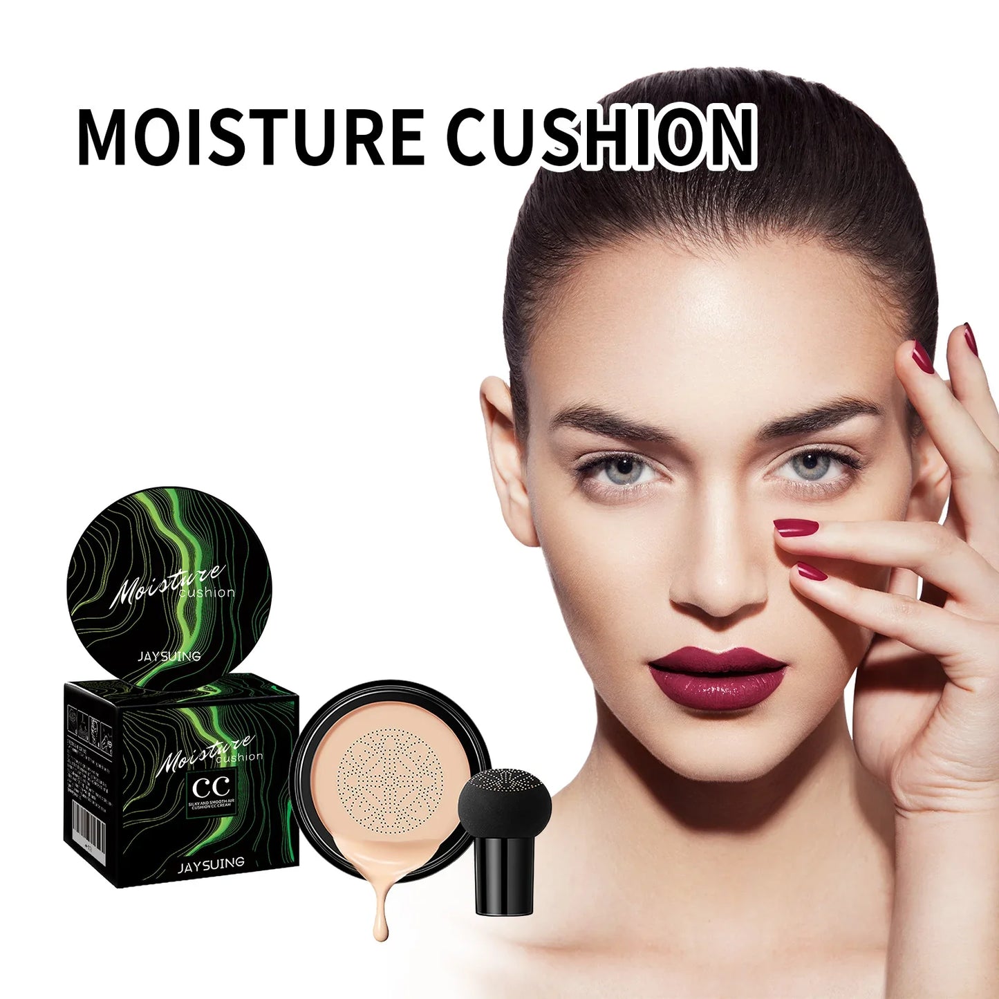 Jaysuing Mushroom Air Cushion Concealer – Oil Control & Coverage