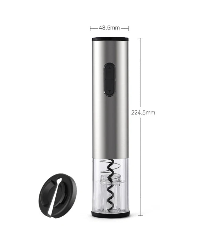New Premium Electric Wine Opener Automatic Corkscrew Wine Bottle Opener Wine Corkscrew Automatic Screwdriver Wine Opening Gadget Peaceful Pleasures Health and Wellness A battery no battery