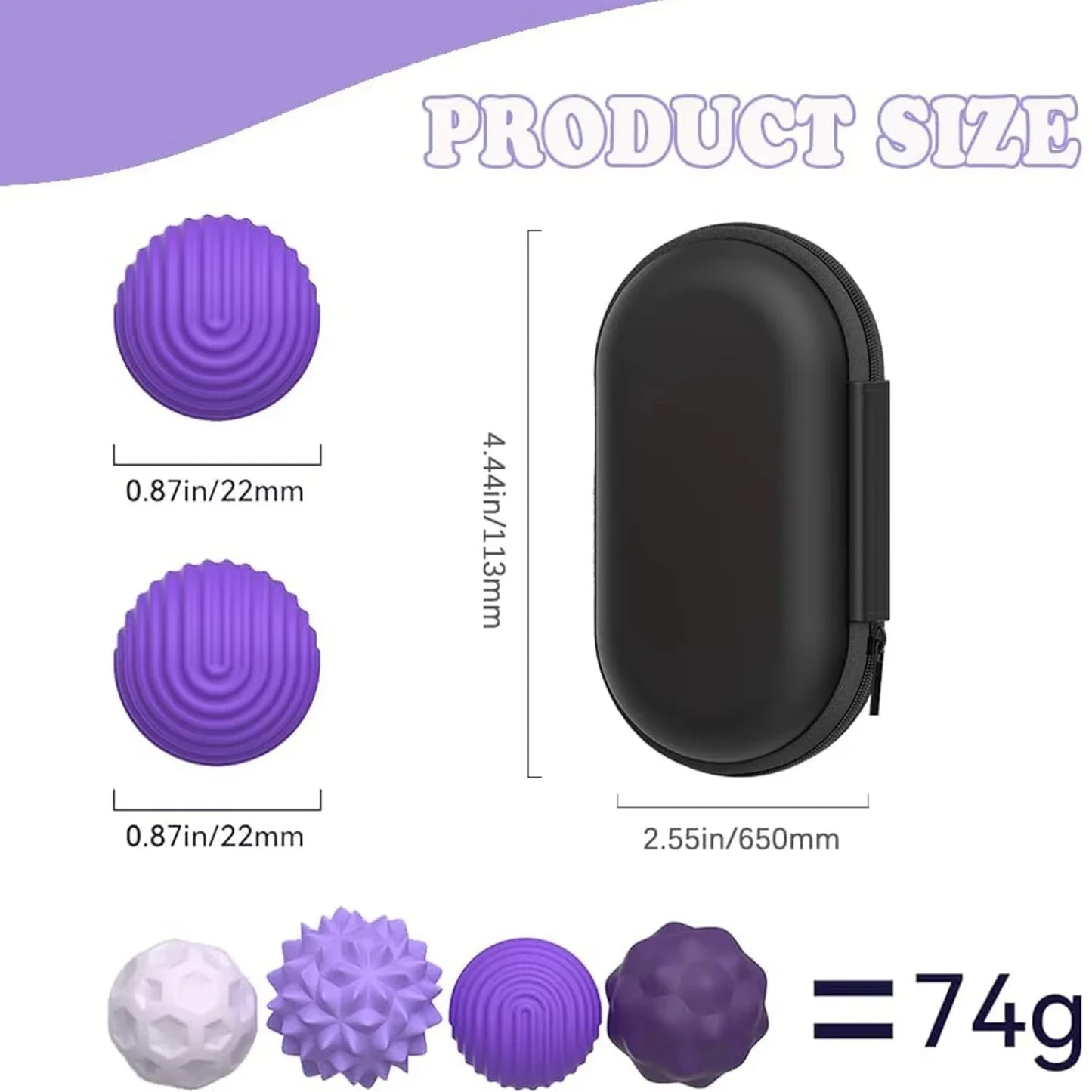 Magnetic Silicone Sensory Fidget Balls 4/8 Pack – Quiet EDC Toy