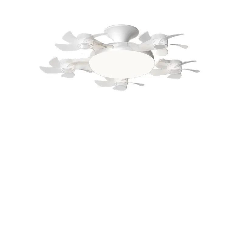Remote Control LED Ceiling Fan Light – Dimmable Multi-Color