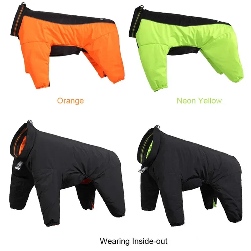 Truelove Winter Pet Dog Coat Reversible Clothes Outdoor Warm Big Small Dog Waterproof Reflective Walking Hiking Running TLG2271 Peaceful Pleasures Health and Wellness