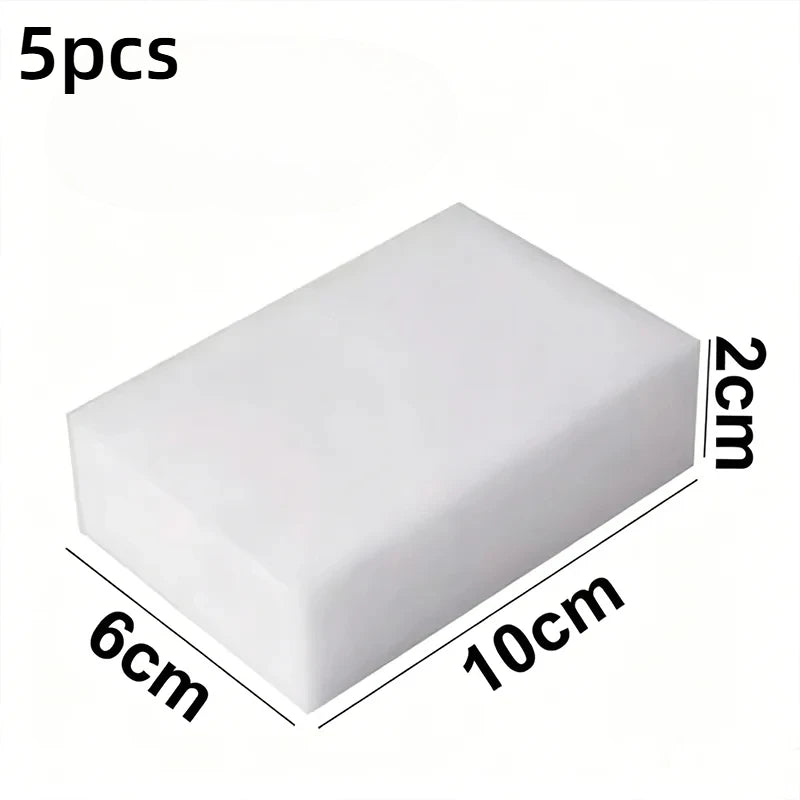 3/5Pcs Magic Melamine Sponge Eraser 10X6X2cm White Nano Cleaning Foam Pad for Home Kitchen Office Bathroom Stain Clean Peaceful Pleasures Health and Wellness 5 Pcs Bulk White