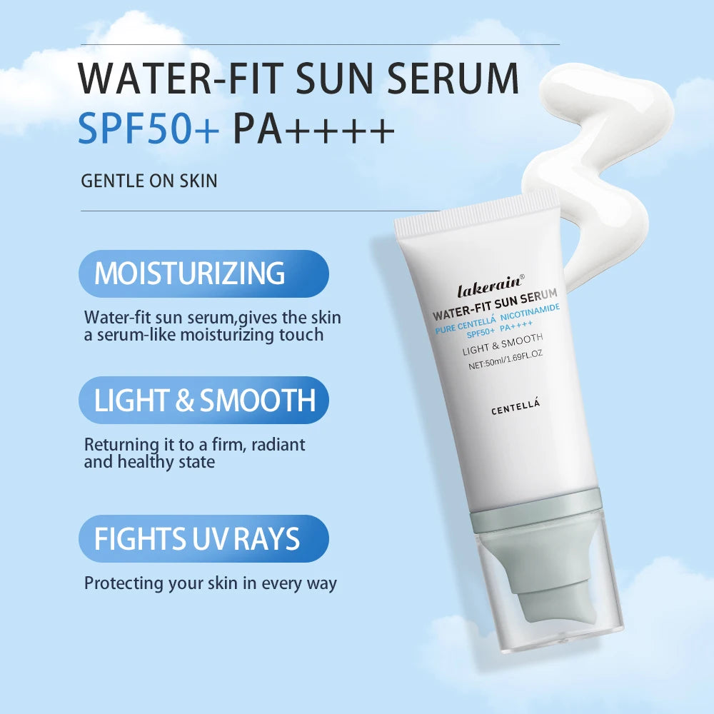 Water-fit Sun Serum & Blur Magnet Primer & Waterproof Matte Setting Spray Set SPF50 Sunscreen Oil Control Matte Makeup Effect Peaceful Pleasures Health and Wellness