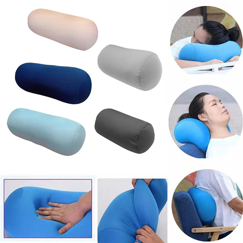 Cylindrical Microbead Roll Pillow – Neck & Back Support