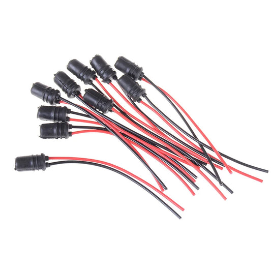 10-Pack T10 W5W Wedge Bulb Extension Socket Holders | Rubber Bulb Socket Holder Peaceful Pleasures Health and Wellness