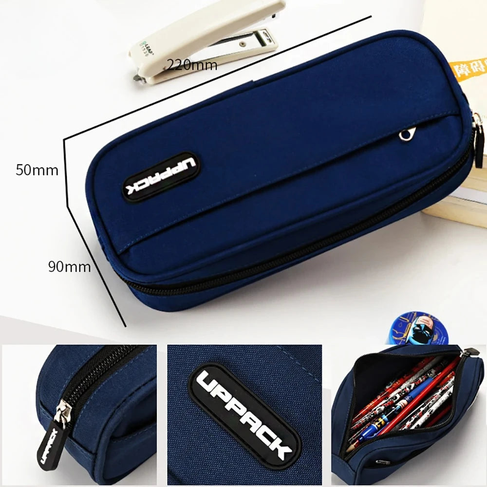 Creative Pencil Case Cute Boy Girl Kawaii Pencil Cases Storage Kids Pen Bag Large Big Stationery Box School Students Supplies Peaceful Pleasures Health and Wellness