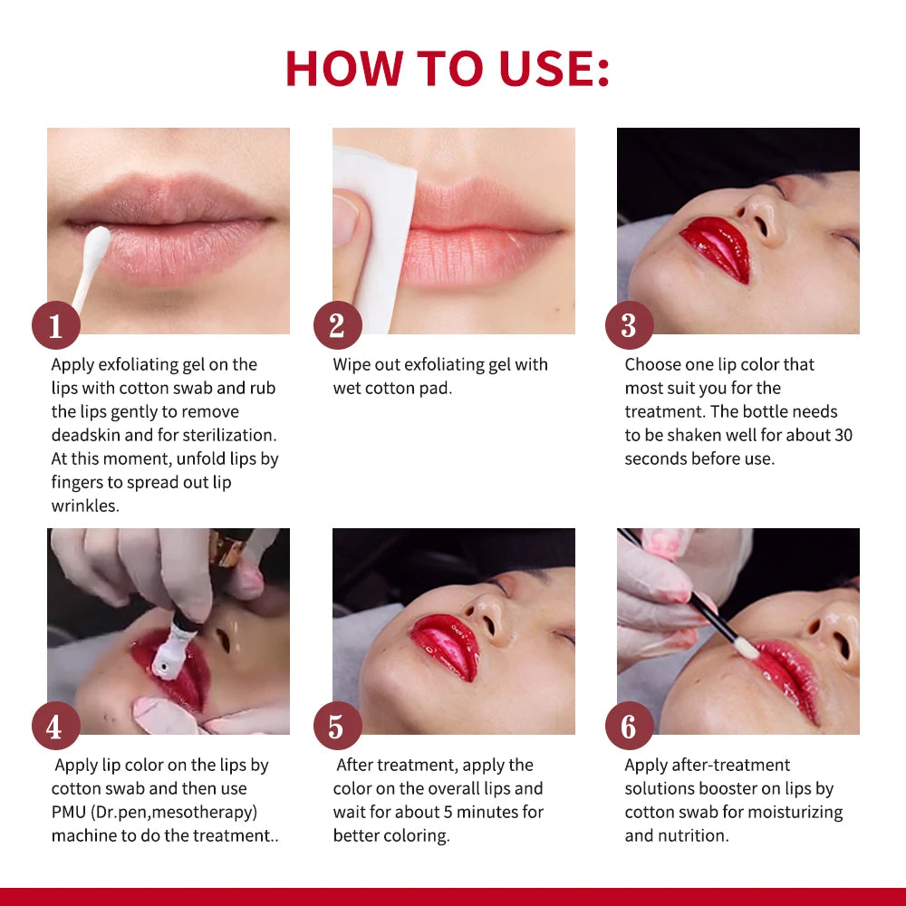 BB Lips Serum Starter Kit Lip Coloring Moisturizing Treatment Makeup Set New High Quality Semi Permanent Makeup Peaceful Pleasures Health and Wellness