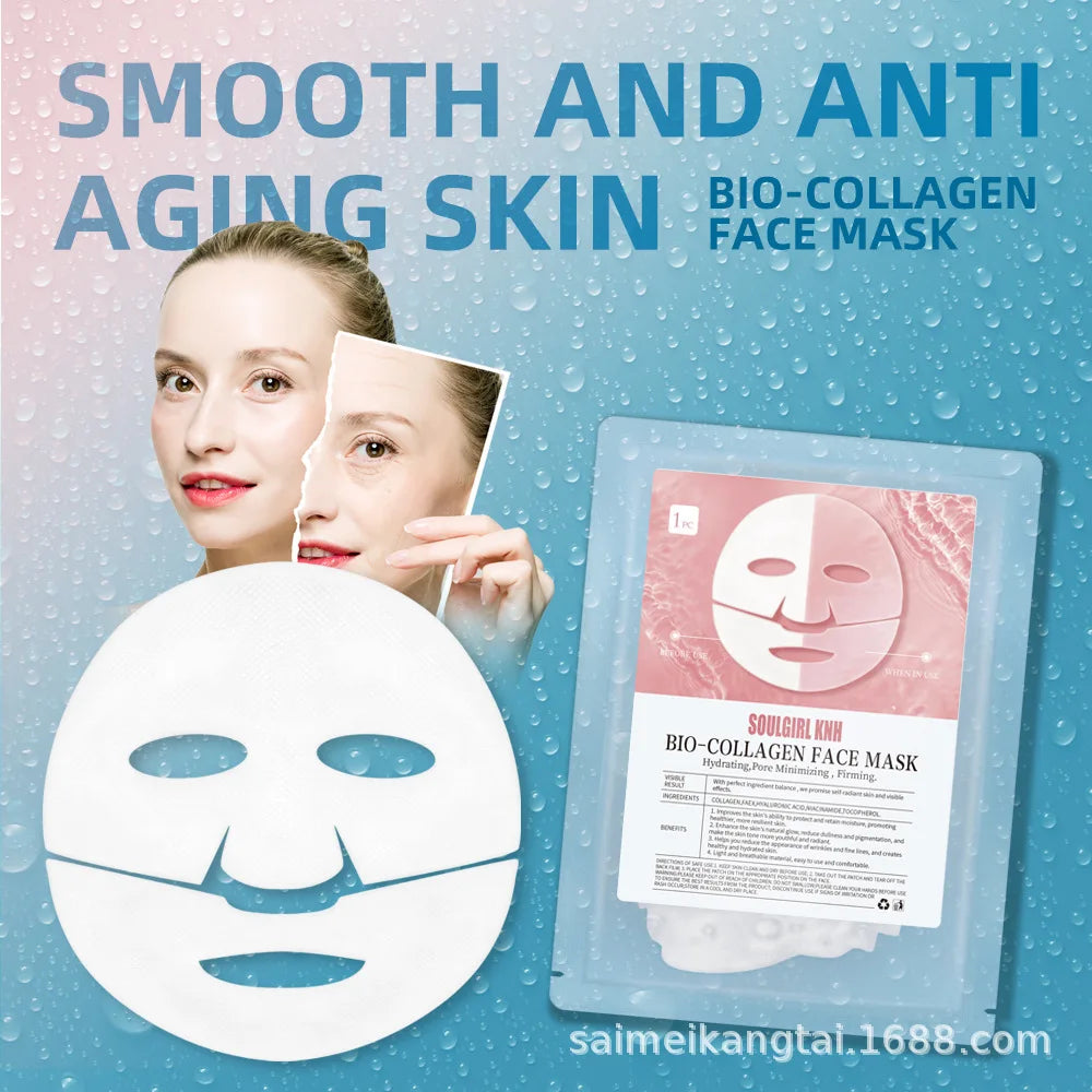 Bio-Collagen Real Deep Mask Overnight Collagen Mask with Hydrolyzed Collagen Soluble Collagen Sheet Mask for Skin Care Korean Peaceful Pleasures Health and Wellness Default Title