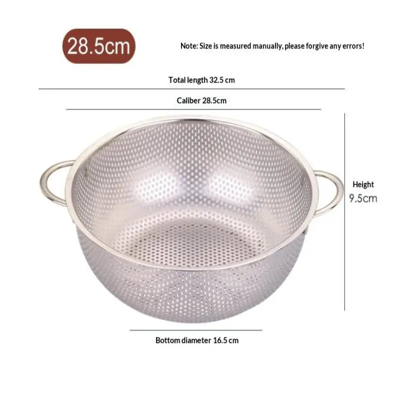 Stainless Steel Mesh Colander Strainer Sieve Basket | 8 Sizes