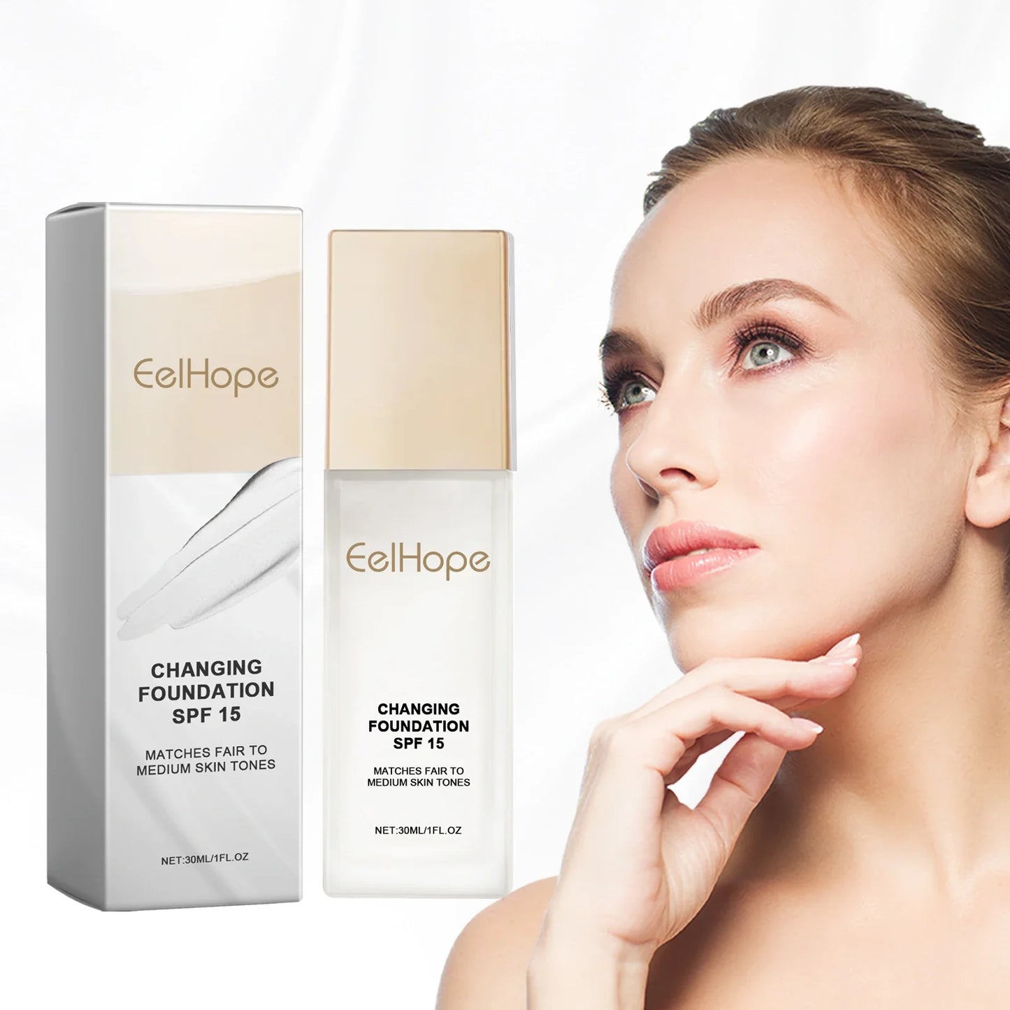 Eelhope Color-Changing Foundation SPF 15 | Hydrating Concealer